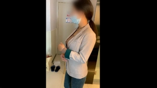 【有码】413INST-017 【個人撮影】フワトロ軟乳 あきほちゃん 24歳Hカップを縦横無尽に振り乱して笑顔で卒倒！爆乳マンコに人生初の中出し了承！