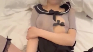 双马尾巨臀饥渴熟女老阿姨，叫声可射
